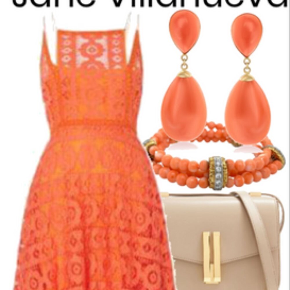 Free People Just Like Honey Orange Lace Mini Sleeveless Dress SZ 0 EUC - Picture 13 of 16